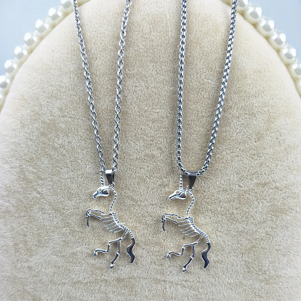 NM021 ожерелье в европейском стиле для женщин Личность Единорог вешалка виде