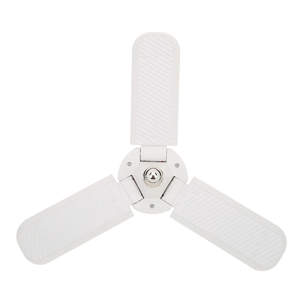 

LED Garage Lights Foldable E27 Bulb E27 LED Bulb Ceiling Fan Lampada Light 165-265V Foldable Fan Blade Garage Light