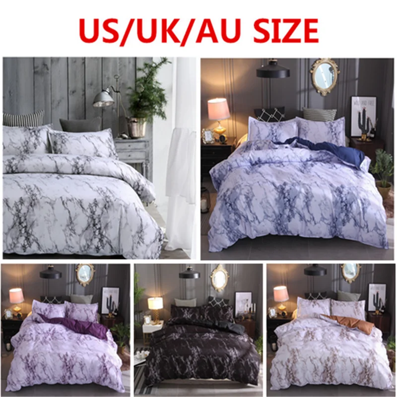 3 шт. комплект постельного белья с мраморным рисунком|Комплекты белья| |