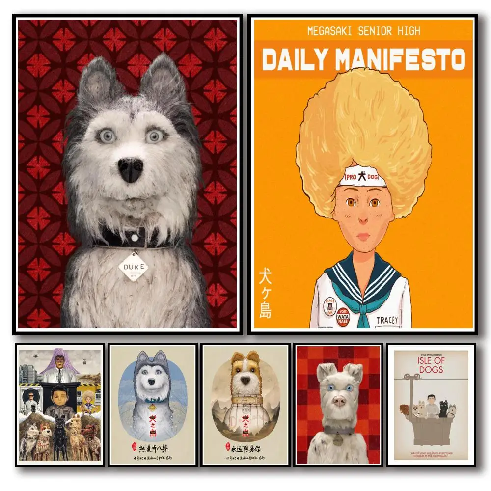 

Плакат Wes Anderson из фильма «Остров собак», 50 Дизайнов