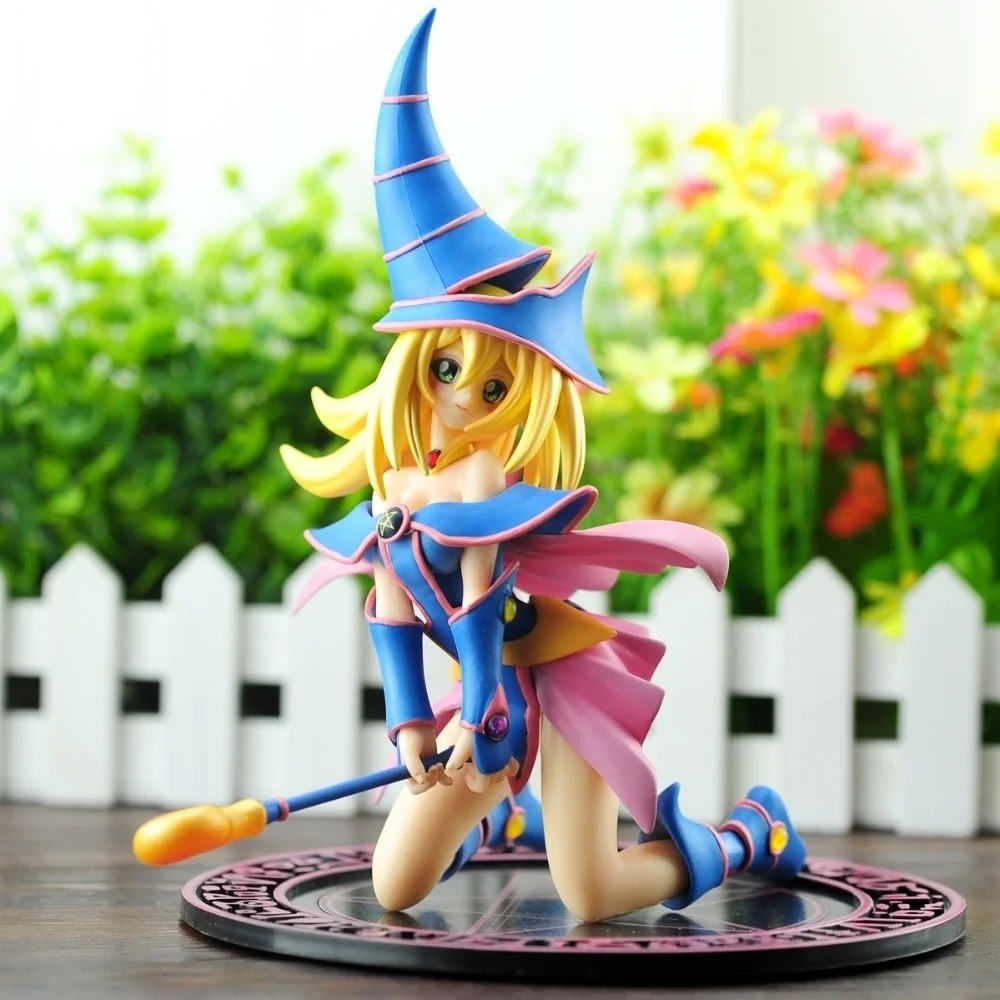 

Dark Magician Girl Yu Gi Oh Dark Magician Girl PVC Action Figure Sexy Girl Brinquedos YuGiOh Figura Para Menino 17CM