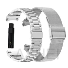 Ремешок из нержавеющей стали для samsung galaxy watch 4, 4440 мм, сетчатый