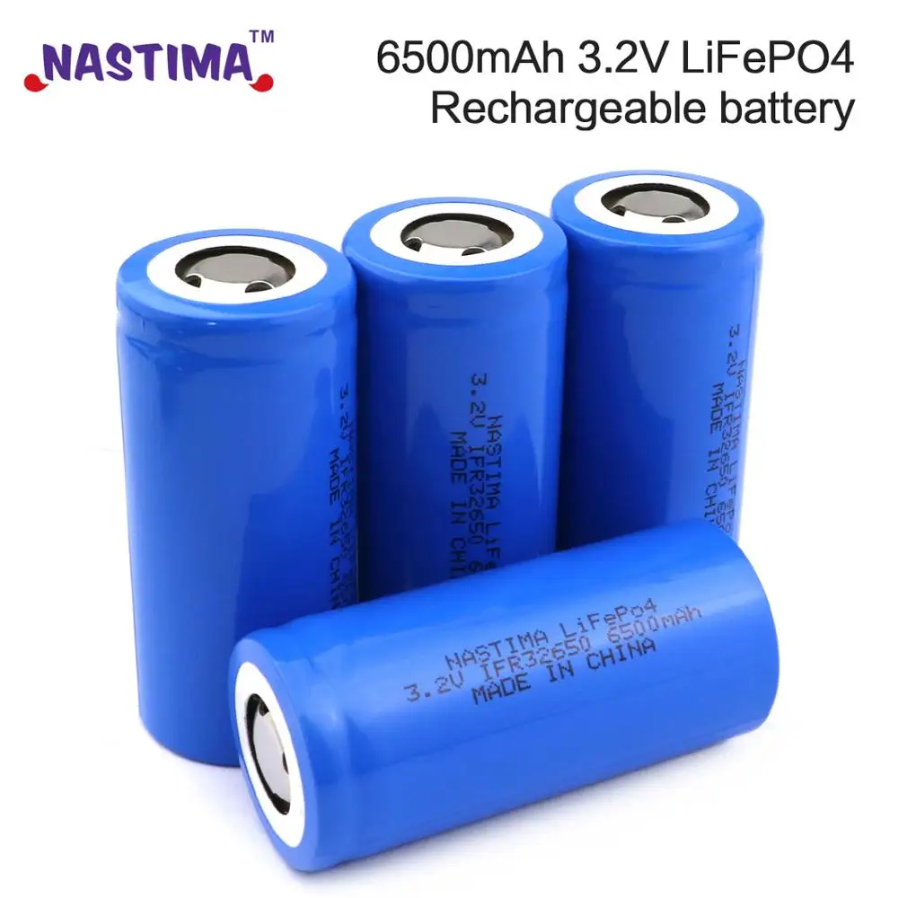 Аккумуляторная батарея Nastima Lifepo4 32650 32700 3 2 в 6500 мАч с плоским верхом для резервного