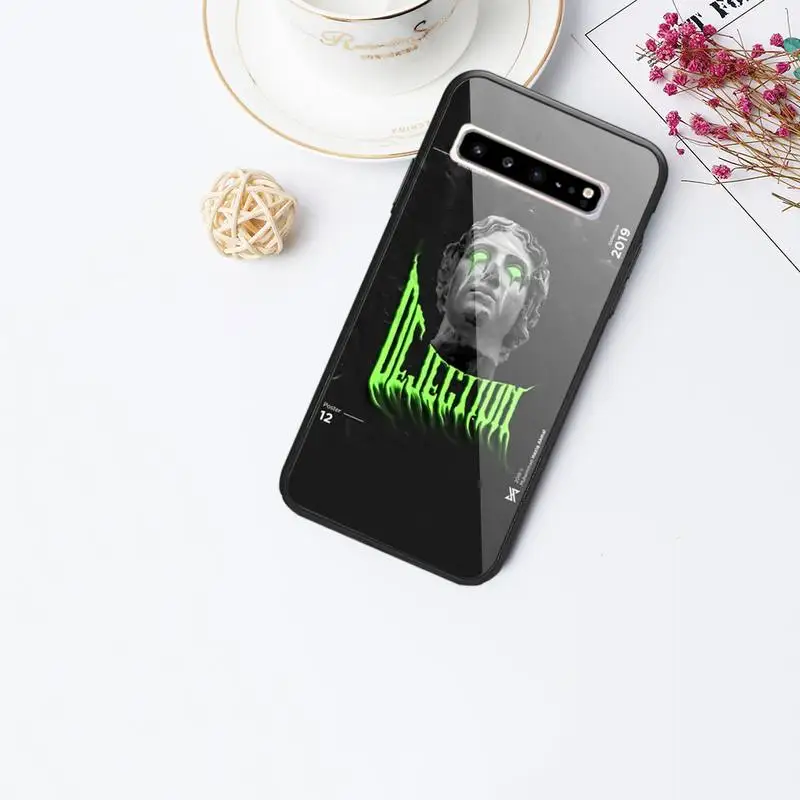 

Sculpture And Trend Elements Phone Case For Galaxy Tempered Glass Cases Apply To S10 S9 S8 S7 S6edge Plus TPU Cover