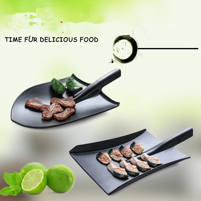 Тарелка для посуды в Европейском стиле матовый искусственный фарфоровый лопата