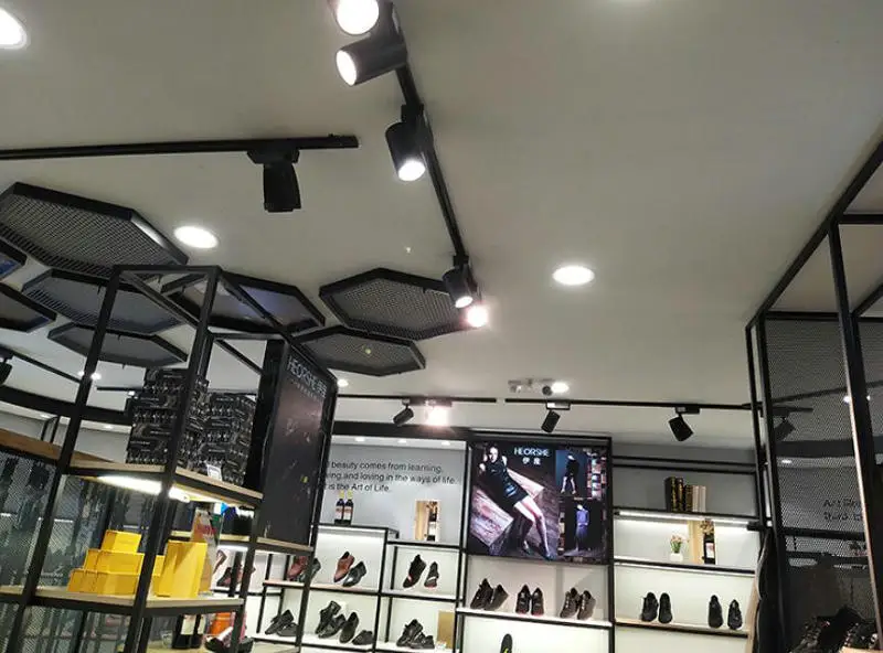 30 Вт COB LED трековое освещение Прожектор выставочный зал магазин одежды рельсовый