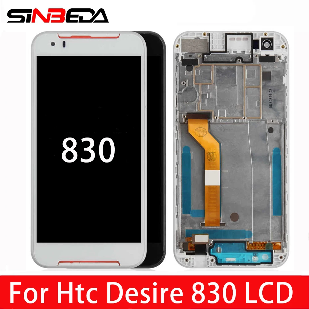 Оригинальный ЖК дисплей 5 дюйма для HTC Desire 830 сенсорный экран с рамкой дигитайзер в