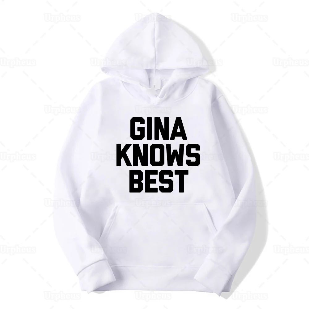 Толстовка с капюшоном принтом Brooklyn Nine Merch Gina Knows |