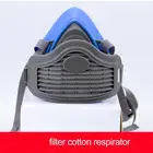 Защитная полулицевая маска для защиты от пыли и газа, респиратор защитная маска против пыли PM2.5, лицевая маска для рта и хлопковый фильтр