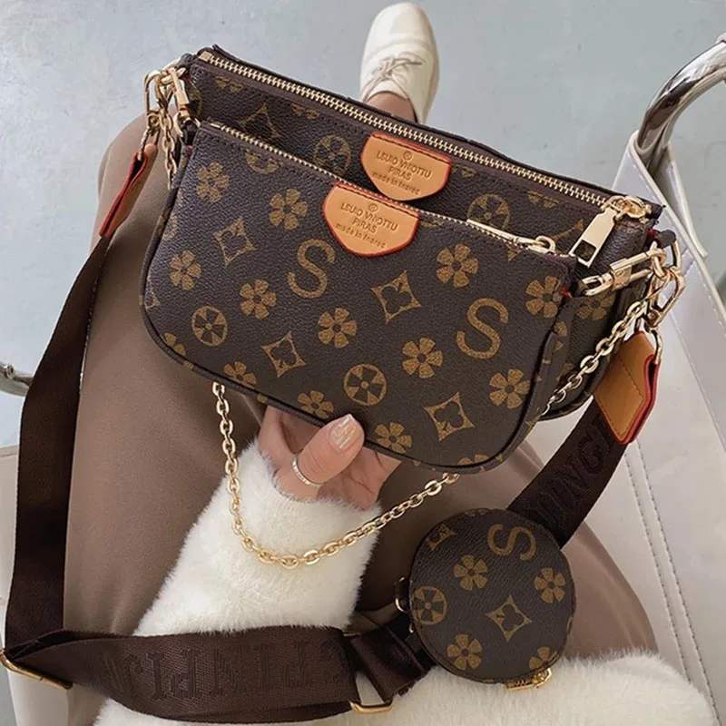 Классические композитные сумки для женщин новинка 2021 комплекты женских сумок 3 в