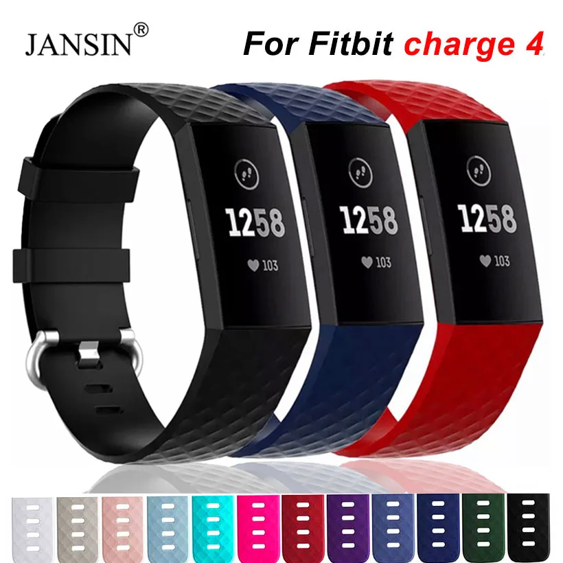Ремешок для Fitbit Charge 4 сменный силиконовый браслет смарт часов fitbit charge 4|Ремешки