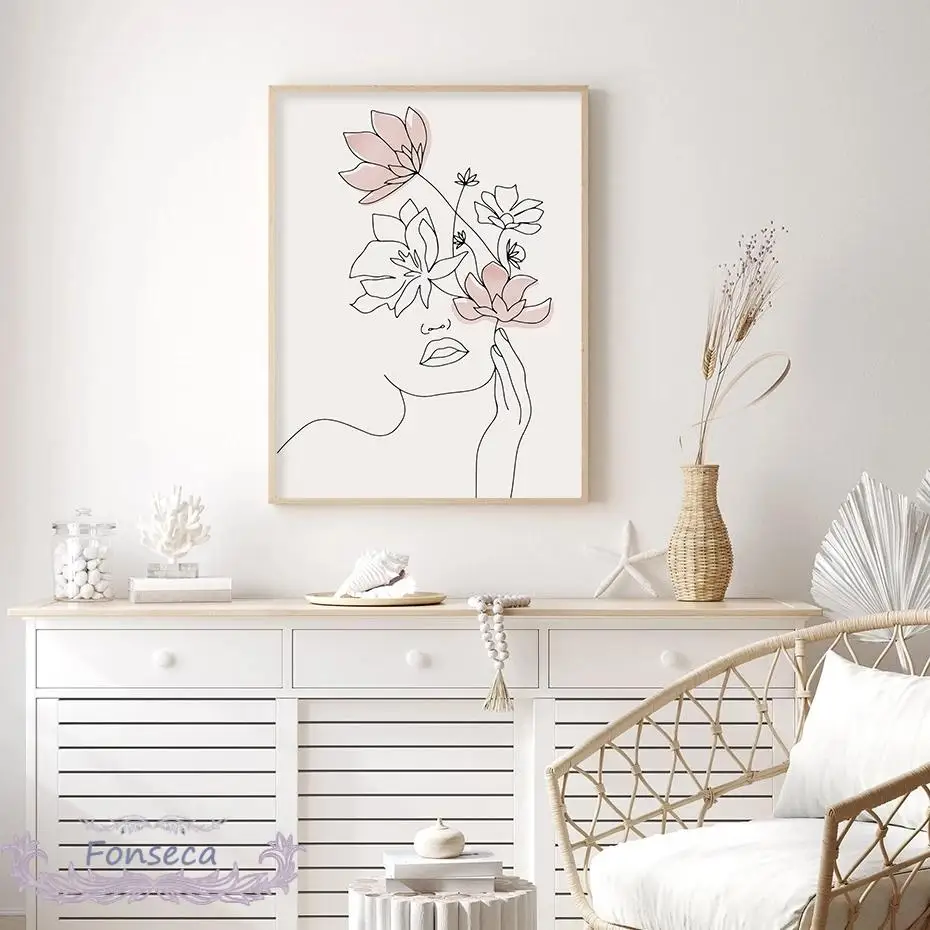 Элегантная розовая пиона имперский цветок хризантемы холст картина фигурка