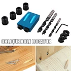 Мини-отверстие винтовой джиг дюбель дрель Столярный Набор 15 градусов деревообрабатывающий инструмент CLH @ 8