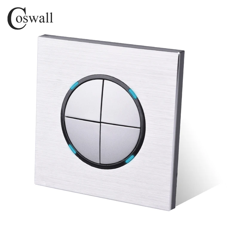 Coswall 4 банды 1 способ случайный щелчок вкл/выкл настенный светильник с