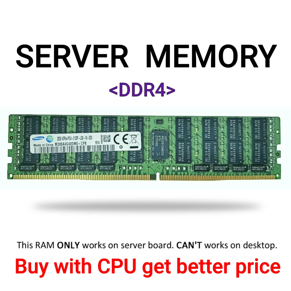 Оперативная память VIRIVI DDR4 4 ГБ 16 32 Серверная 2133 МГц 2400 REG ECC LGA 2011-3 Pin ЦП X99