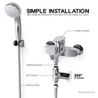 1 шт. цифровой термометр для душа, уход за ребенком, светодиодный дисплей, домашний поток, самогенерирующий Электрический монитор, измеритель энергии, Новинка