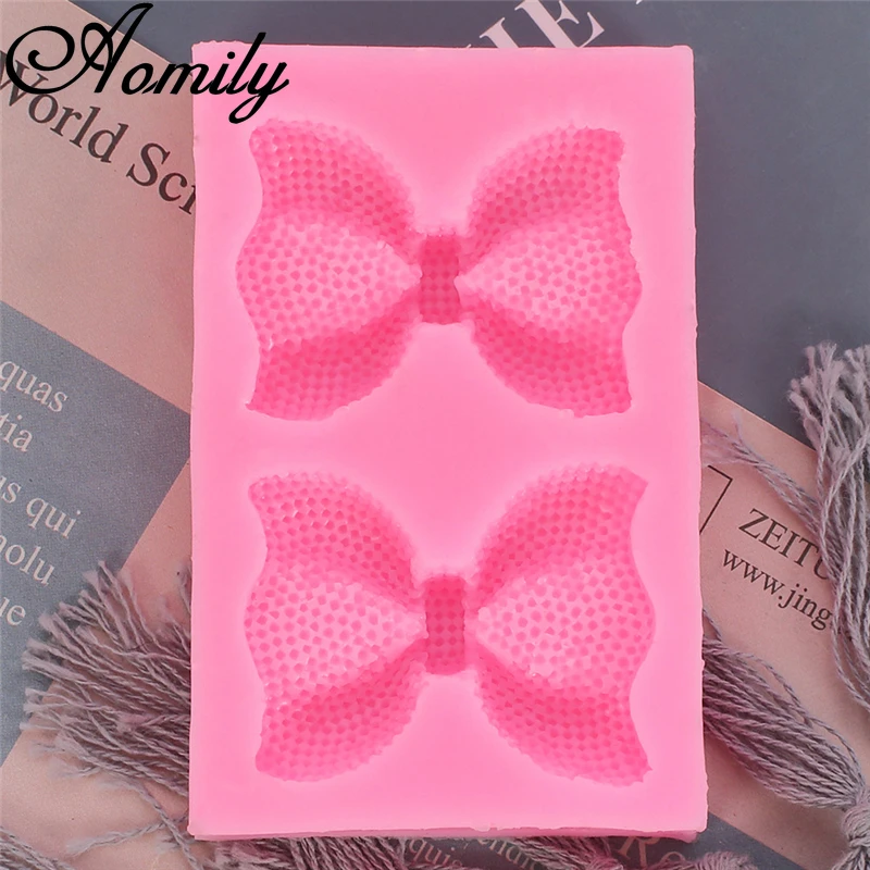 Силиконовая форма Aomily в форме банта и звезды формы для торта помадки сахарной