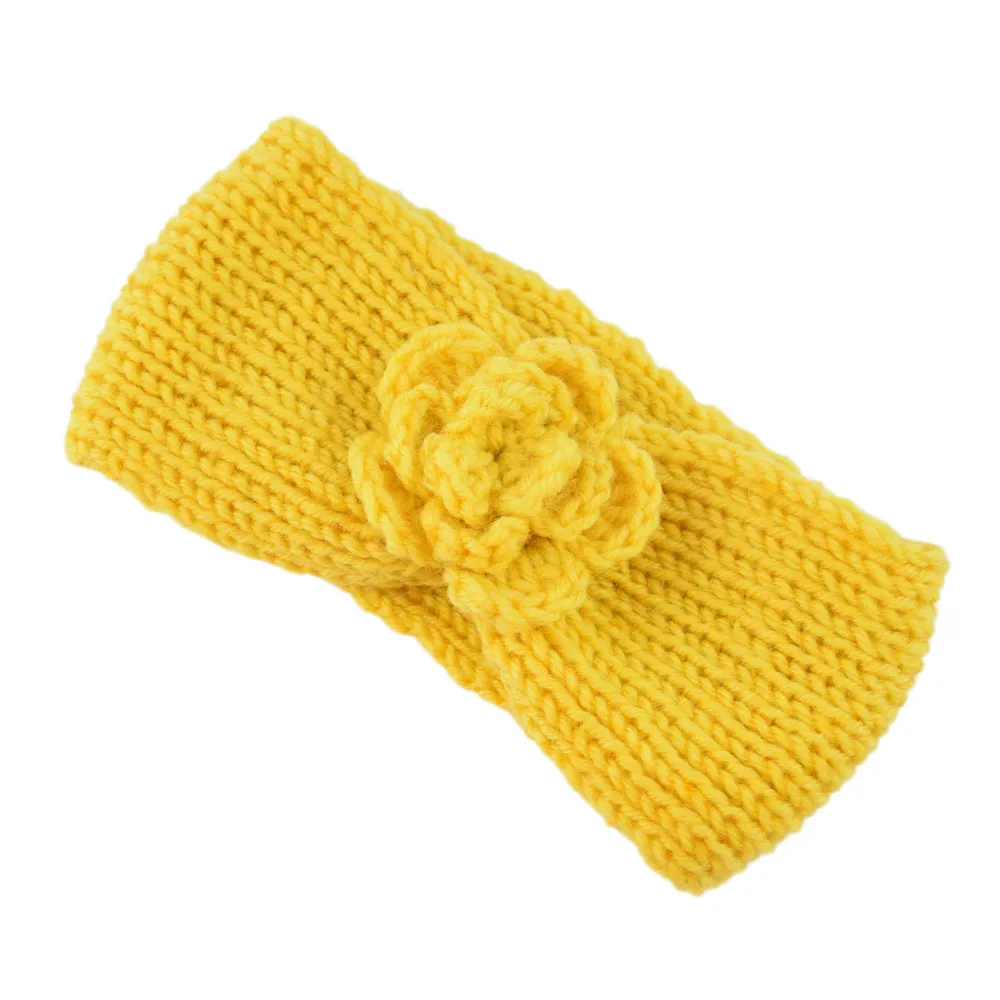 Милые аксессуары для волос малышей однотонная повязка маленьких девочек Теплая