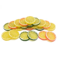 1pc artificial fruit simulation lemon slices christmas fruit ornament kitchen wedding fake lemon decoration supplies