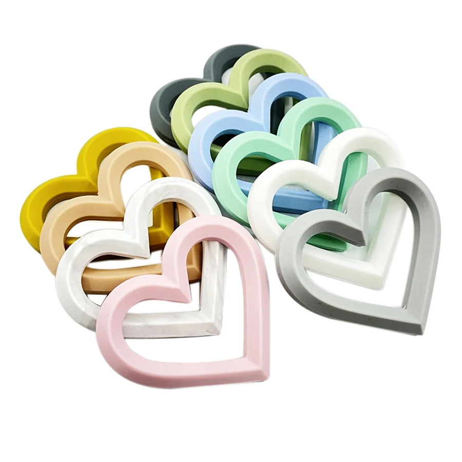 Kralen-Accesorios de silicona de grado alimenticio para beb&eacute;, amuleto de silicona de grado alimenticio, venta al por mayor, 10/20 Uds.-0