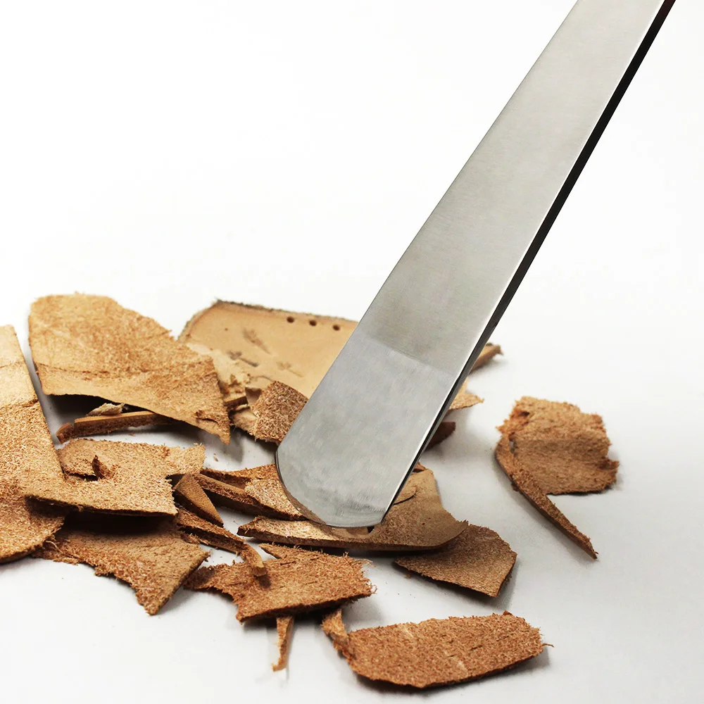 Нож с одним острым краем для работы кожей инструмент заготовки нож ручной