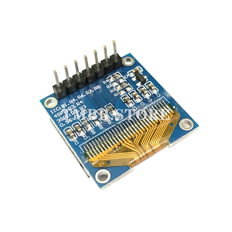 0 96 &quotI2C IIC Серийный 128X64 128*64-белый топ с o-образным светодиодный ЖК-дисплей Дисплей