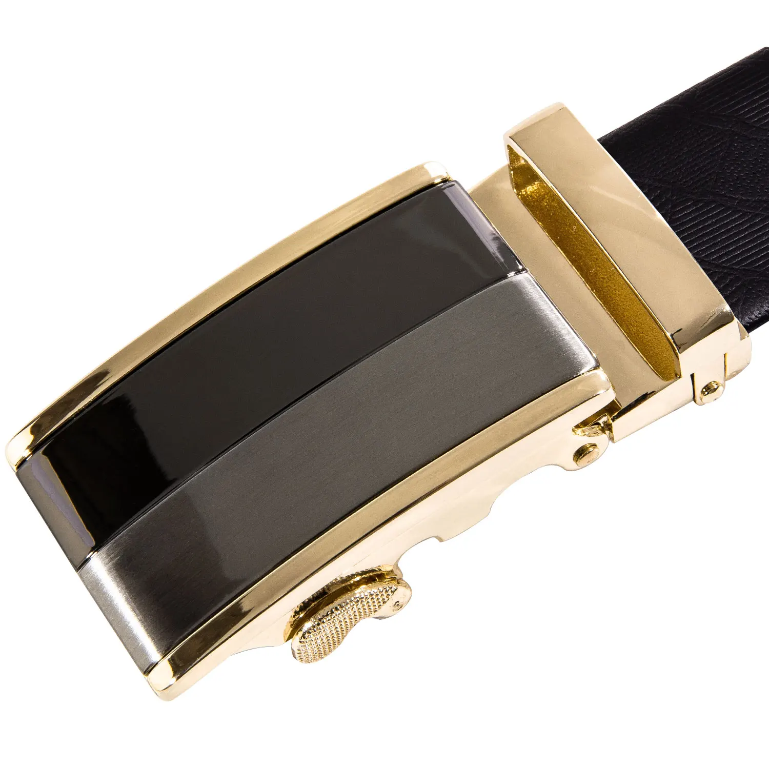 Мужской ремень из натуральной кожи с автоматической пряжкой | Аксессуары для