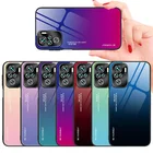 Градиент Стекло чехол для POCO M3 Pro 5G чехол POCO F3 X3 Pro закаленное глянцевый чехол для POCO X3 NFC F2 Pro Fundas
