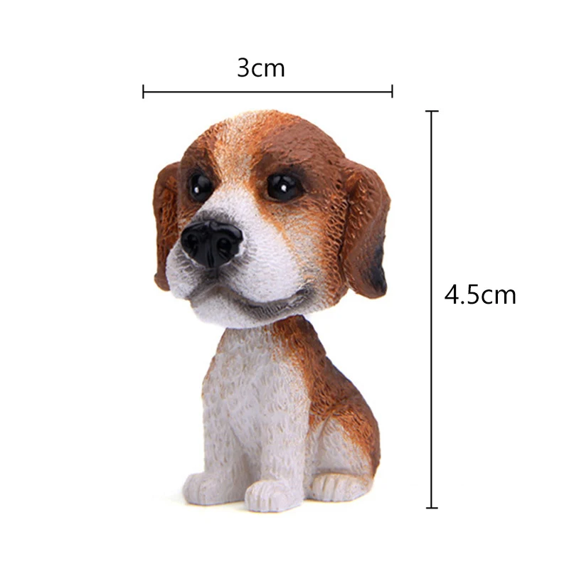 Миниатюрная 3D Головка поплавок для Выкидной собаки французское искусственное