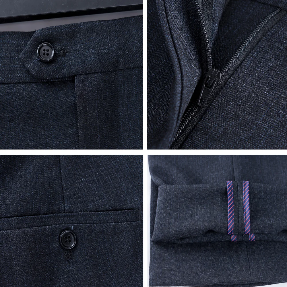 Mu Yuan Yang осенние мужские размера плюс Костюмные брюки подходят прямые удобные для