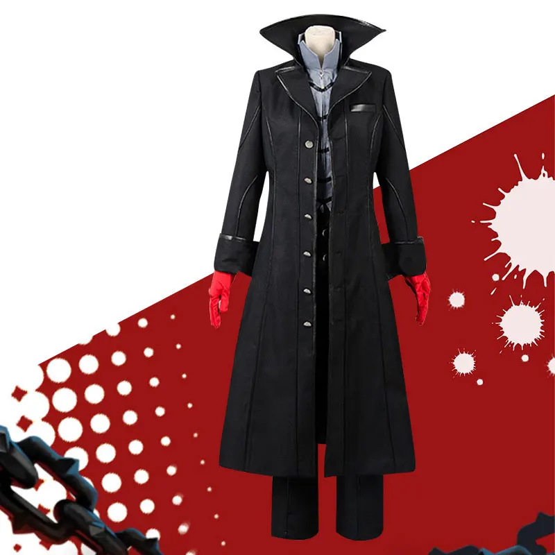 

Костюм для косплея Persona 5, костюм для косплея Джокера аниме, костюм для косплея, Хэллоуин, полный комплект униформы Вечерние