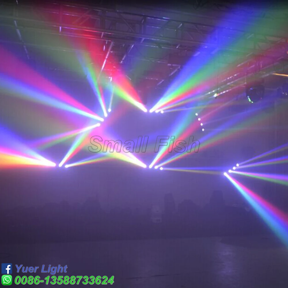 2 шт./Лот Профессиональный 4x10 Вт RGBW 4 в 1 светодиодный подвижный головной свет Cree