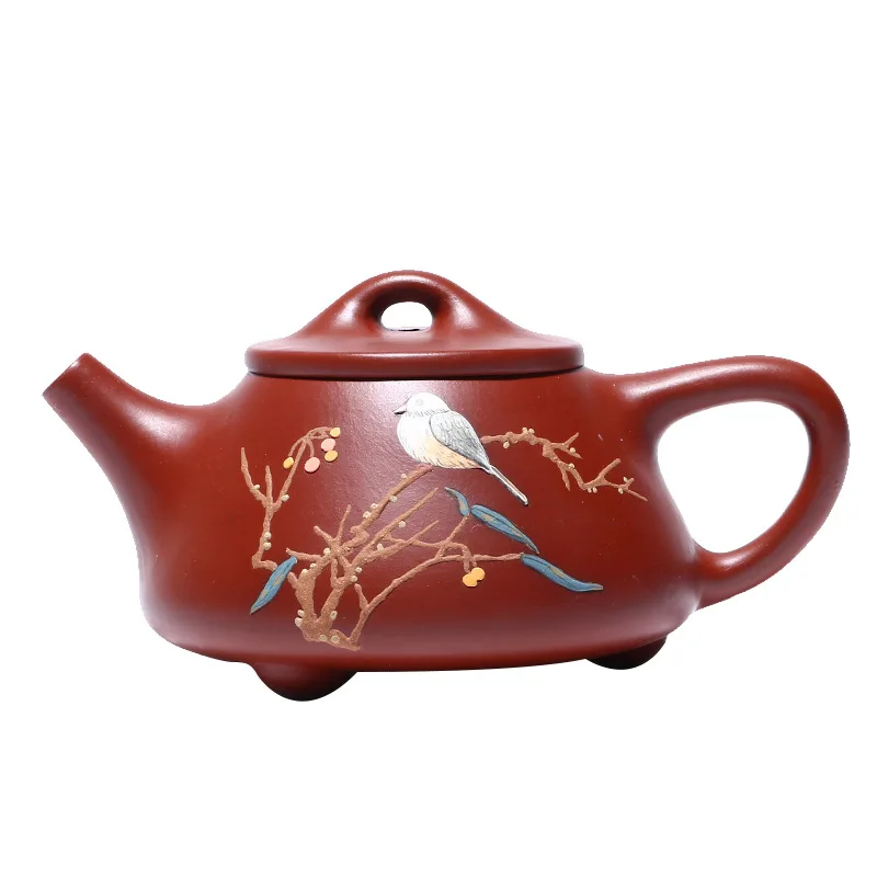 

Teapot tea set Yixing purple clay teapot Dahongpao painted ziye shipao teapot