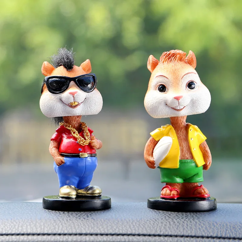 Креативные крутые Мультяшные трясущиеся украшения для автомобиля игрушечная