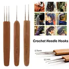1 шт., крючок для плетения дредов, 0,5 мм, 0,75 мм
