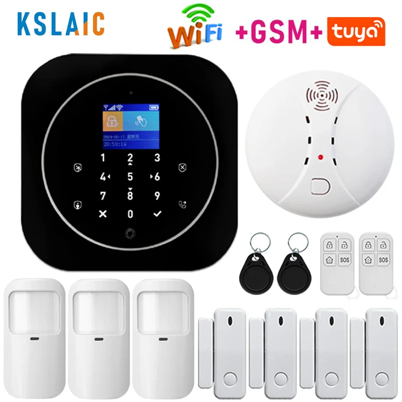 Беспроводная система сигнализации для дома Wi Fi GSM RFID ЖК клавиатура