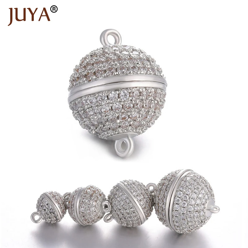 10 шт. магнитные застежки крючки с фианитами|Ювелирная фурнитура и компоненты| |