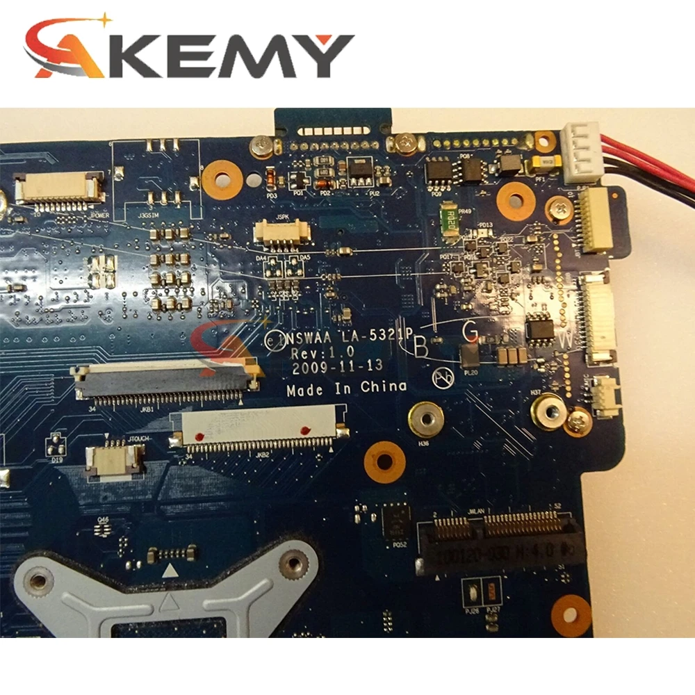 

AKemy For Toshiba Satellite L500 L550 Laptop Motherboard 15.6 inch HM55 DDR3 K000092540 NSWAA LA-5321P Free cpu