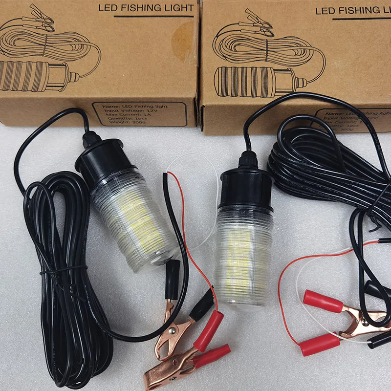 Светодиодный подводный погружной светильник для ночной рыбалки лампа поиска