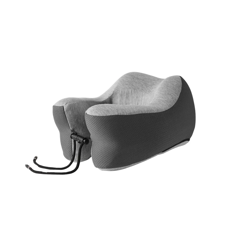 Темно-серый Подушка для путешествий Memory Foam Шейная подушка для шеи для самолета автомобильные офисные подушки u-образная Подушка подбородник для головы - Цвет: Темно-серый
