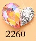 2260-10pcs Слеза падение ногтей Шарм Драгоценности 10 шт ногтей драгоценность, 3D Стразы для ногтей, ногтей амулеты, украшения для ногтей, украшения для ногтей украшение для ногтей, ювелирные изделия Ремесло - Цвет: 2260-10pcs
