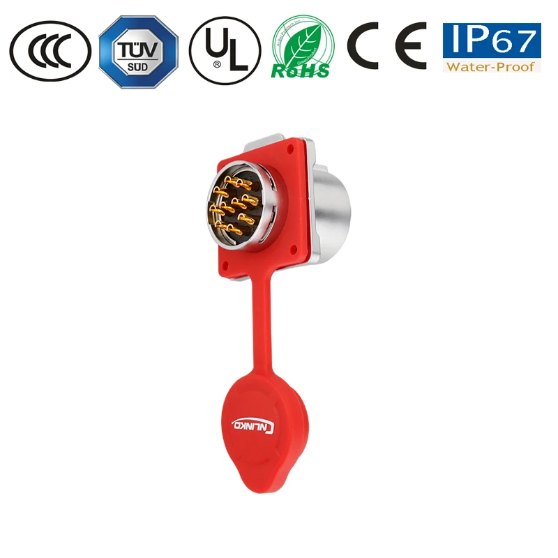 Водонепроницаемый соединитель для проводов Кабельная вилка и гнездо M24