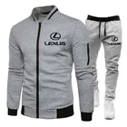 Мужской спортивный костюм, флисовый спортивный костюм для спортзала на осень и зиму, повседневный мужской спортивный костюм, спортивная одежда