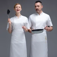 men women kitchen hotel food service chef uniform shirt bakery pastry cooking cook coat breathable mesh short sleeve workwear