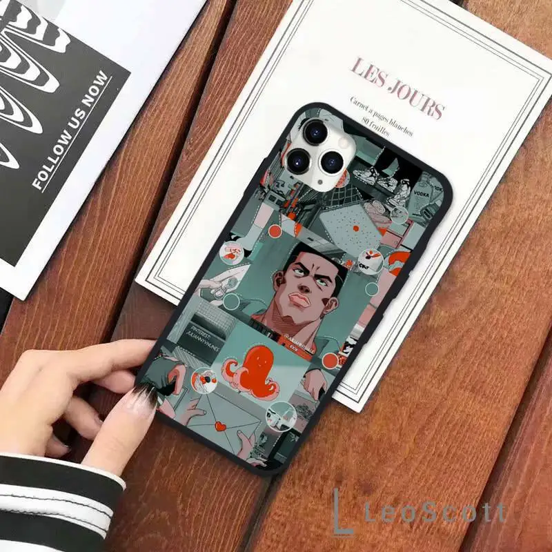 

SLAM DUNK Phone Case for iPhone 11 12 pro XS MAX 8 7 6 6S Plus X 5S SE 2020 XR Soft Silicone Shell Cover Funda