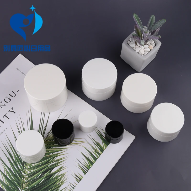 Двухслойная коробка для крема Пластик гладкая ПП а так же 30 г/50 г Косметика