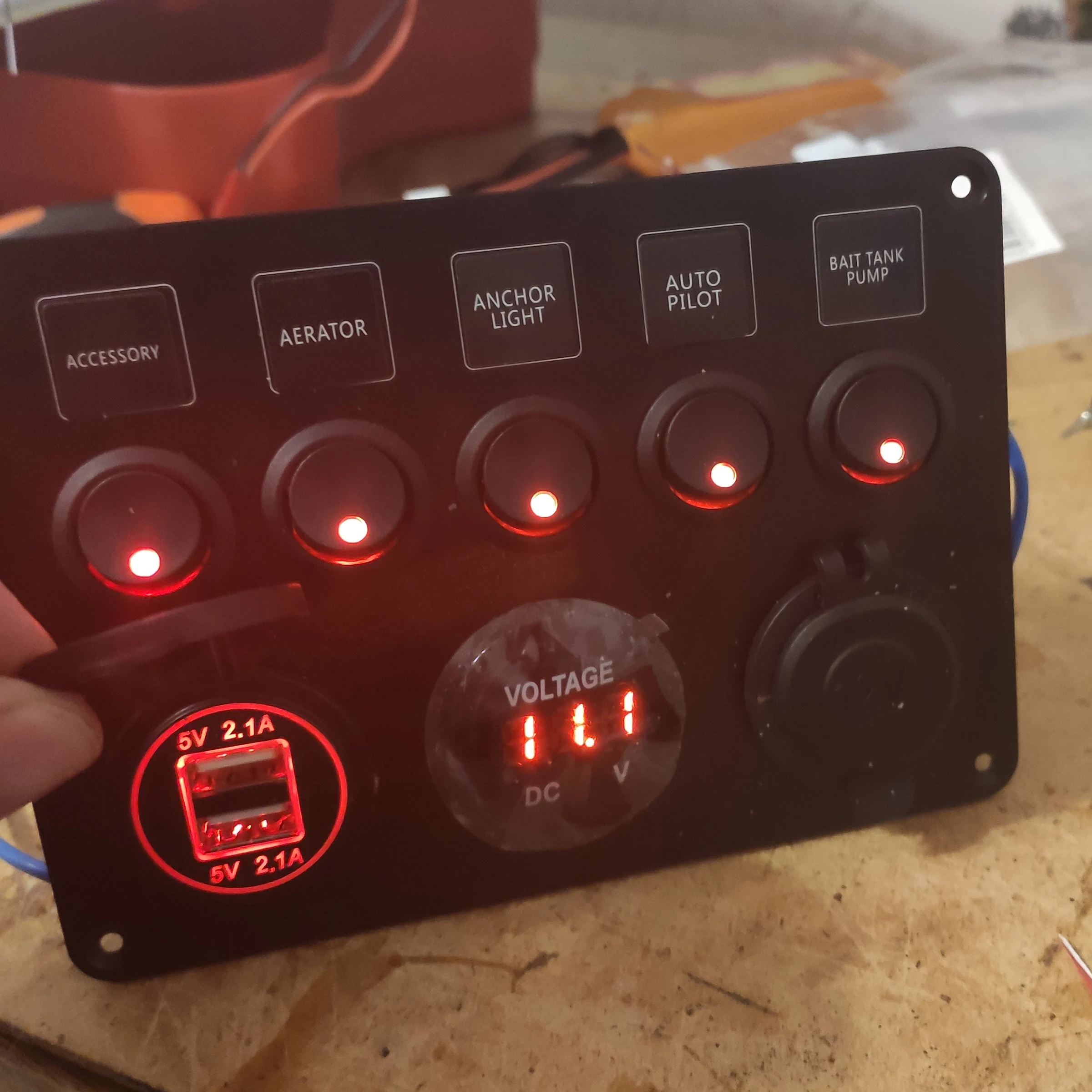 Панель переключателя для автомобиля лодки яхты каравана грузовика