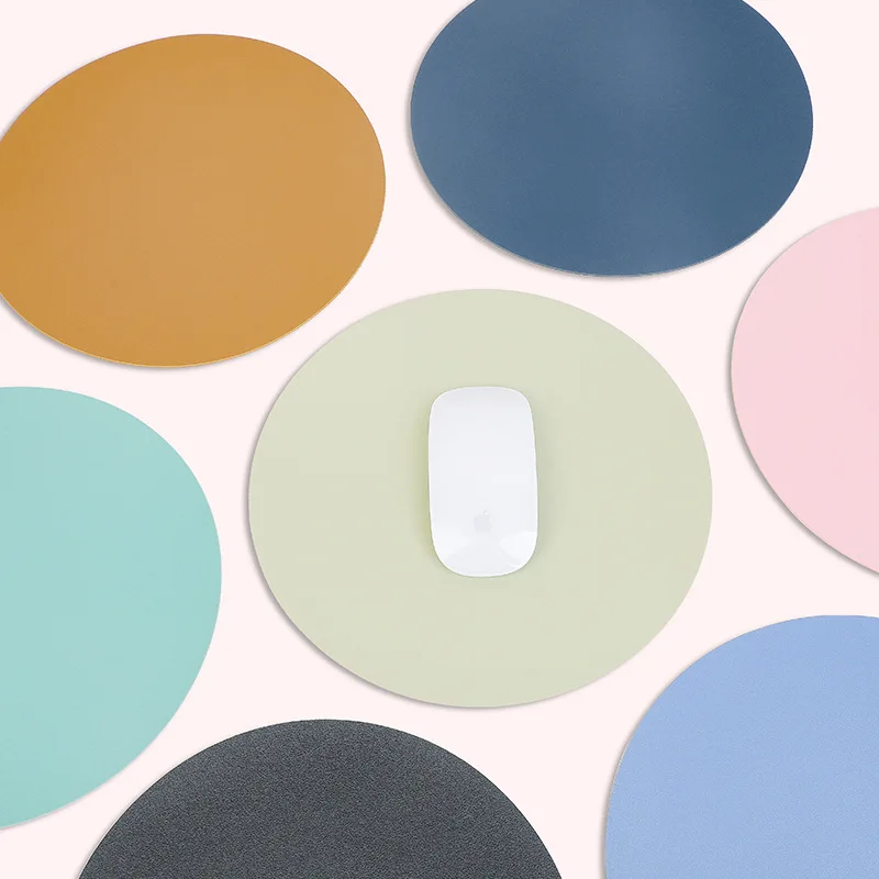 

Circular mouse pad small single pure color office computer game girls table cushion antiskid mouse pad