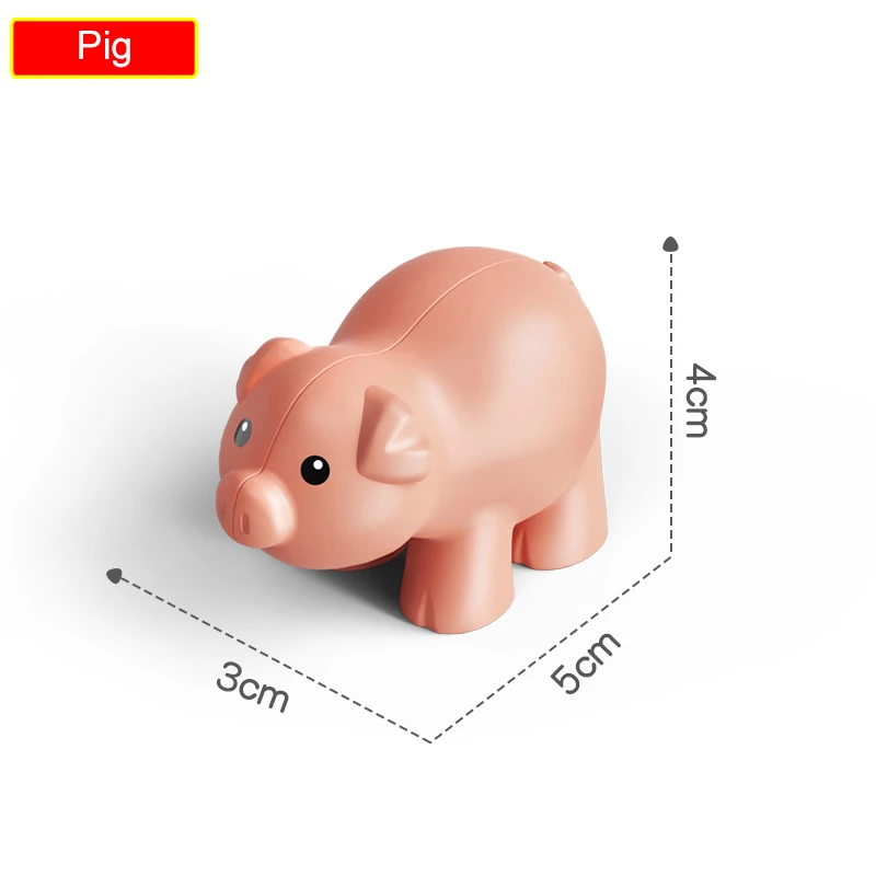 Набор строительных блоков из серии животных зоопарк большой размер милые птицы