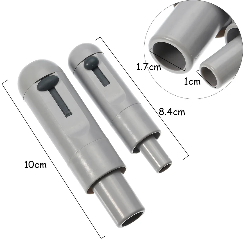 

2pcs Grey Universal Saliva Swivel Sucker Suction Handle With Adjustable Valve Strong Weak Suction Autoclavable Dental equipment